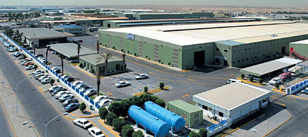 The world's largest PEB manufacturing facility, it has a production capacity of 400,000 square meters of pre-engineered steel buildings per month.