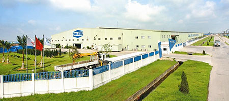 The Noi Bai manufacturing plant is located in Noi bai Industrial Zone, Quang Tien Village, Soc Son District; Hanoi, Vietnam, just five minutes from Noi Bai International Airport